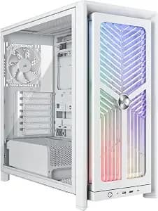 Corsair Frame 4000x Rs Modular Mid-Tower Atx Pc Case – White