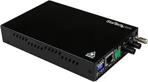 Startech.Com 10/100 Mbps Ethernet To Fiber Optic Media Converter - Steel - Chassis Mount - St Multimode - 1310nm - 2km , Taa (et90110st2)