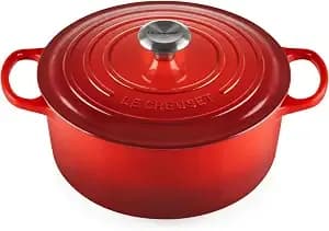 Le Creuset Enameled Cast Iron Signature Round Dutch Oven, 5.5 Qt., Cerise