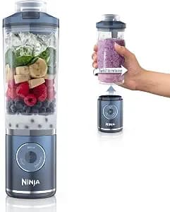 Ninja Blast Max Portable Blender, Twist & Go, 22oz, Navy, bc251nv - Twist & Go Removable 22-Oz Vessel. Auto-Iq Crush & Smoothie Programs, Cordless. Dishwasher Safe, Leakproof Lid.
