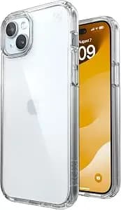 Speck Presidio Perfect Clear For Iphone 17 Pro Case, Slim Protective Case, Clear/Clear/Silver