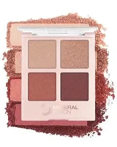 Mineral Fusion Eyeshadow Palette (Romantic Getaway) - Vegan Eye Makeup With Matte, Satin, And Shimmer Finishes, Natural, Lightweight Formula