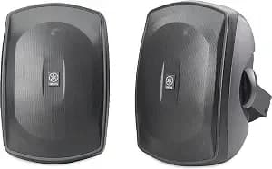Yamaha Ns-aw390 All Weather Indoor/Outdoor 6.5-Inch 2-Way Speakers Includes Wall/Ceiling Mounts - Pair (Black)