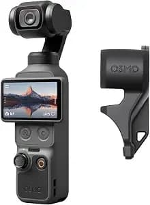 Dji Osmo Pocket 4 Standard Combo, Pocket Gimbal Vlog Camera, 1″ Cmos & 4k/240fps, 3-Axis Stabilization, 2× Lossless Zoom, 107gb Built-In Storage, 2" Rotatable Screen, Video Camera For Photography