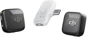 Dji Mic Mini (2 Tx + 1 Mobile Rx), Wireless Lavalier Microphone For Iphone 17/16/15 & Android/Pc/Tablet, Plug-And-Play, 300m Transmission, Ultralight, Active Noise Cancelling, Youtube, Vlog, Streaming