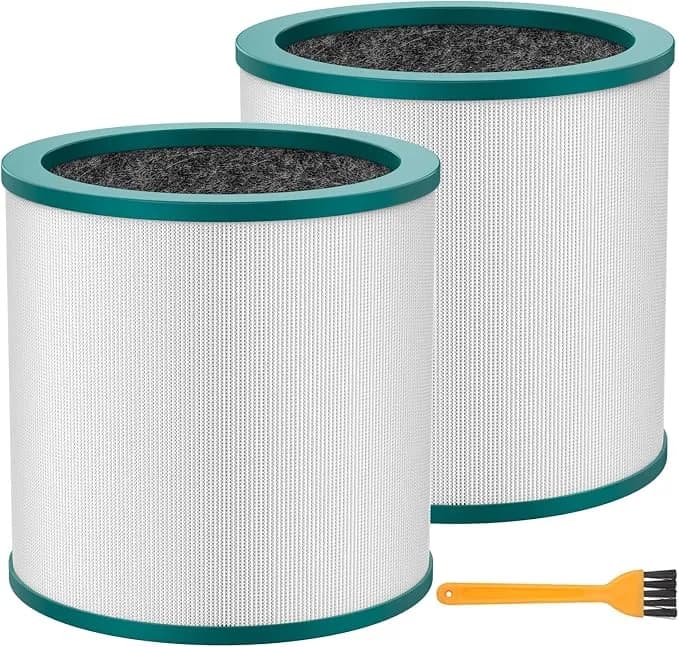 tp01 tp02 Filter Replacement For Dyson Tower Pure Cool Link Air Purifier - Fits For Dyson tp01, tp02, tp03, am11 & bp01 Models, 2 Pack Hepa Fan Air Filter Compare To Part 968126-03