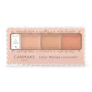 Canmake Color Mixing Concealer, 3 Color Palette Concealer 0.13 Oz (3.9 G) (03 Orange Beige, 3.9 G)