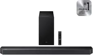 Samsung Q-Series Soundbar Hw q600f 3.1.2 Ch Subwoofer (2025 Model) Spacefit Sound Pro, Q-Symphony, Adaptive Sound