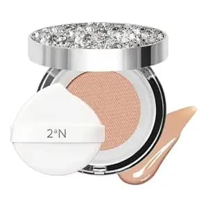 2an Gleaming Tension Cushion Foundation Pact #25 Sand Beige, Korean Cushion Foundation Makeup, Lightweight & Buildable Coverage With Ceramides And Centella Asiatica (0.45 Oz)