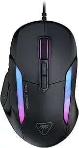 Turtle Beach Kone Ii Wired Ergonomic Rgb Pc Gaming Mouse - 26k Dpi Sensor, Optical Switches, 23 Customizable Inputs, Ergonomic Design, 4d Scroll Wheel, Pure Ptfe Glides, Ash Black