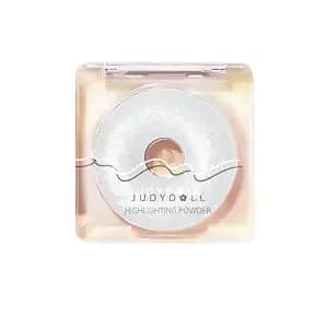 Judydoll Starlight Highlighting Powder,Face Highlighter,Buildable Finishes From Natural To Sparkle,Photo-Ready Glow For All Skin Tones, Luminous & Translucent (05 Silver Light)