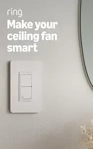 Ring Sensors: Smart Fan Control – Multi-Speed Fan Control, Set Routines, Control From App, On Amazon Sidewalk, No Base Station Needed