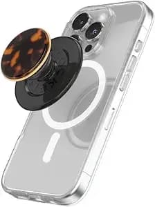 Popsockets Phone Grip For Magsafe, Magnetic Holder- Tortoise - Removable, For Kindle / Android / Iphone, With Magnet, Tortoise, Shell, Ipad, Removable, Popper