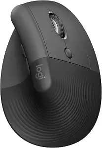 Logitech Lift Vertical Ergonomic Wireless Mouse - Graphite - Connect Via Bluetooth Or Included Logi Bolt Usb-A Receiver, Quiet Clicks, 4 Of 6 Buttons Customizable, Windows Mac Compatible