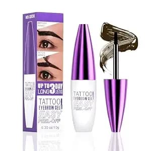 Peel Off Eyebrow Makeup Gel Beginner Friendly For Girls (02 Light Brown)