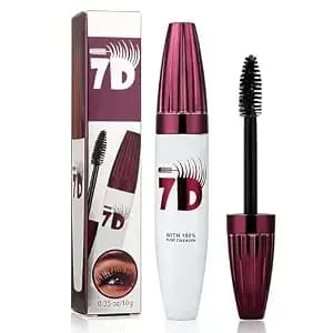 7d Mascara Fiber Lashes Waterproof, 2026 New 7 D Smudge-Proof Curling & Lengthening Mascara, Long Lasting Black Lengthening Thickening Softer Fuller Curling Lashes Mascara For Women (1pcs)