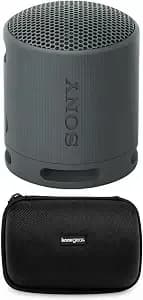 Sony Srs-xb100 Wireless Bluetooth Portable Lightweight Travel Speaker (Black) With Travel Case Bundle (2 Items)