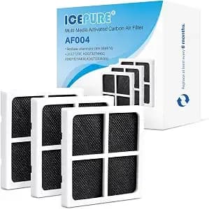 Icepure af004 Replacement For Lg lt120f Refrigerator Air Filter, 3pack - Compatible With Kenmore Elite 469918, 9918, 46-9918, adq73214402, adq73214403, adq73214404, adq73334008