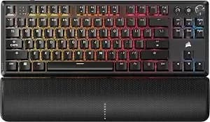 Corsair k70 Core Tkl Wireless Rgb Tenkeyless Mechanical Gaming Keyboard – Pre-Lubed Mlx Red v2 Linear Switches, Socd, Abs Double-Shot Keycaps, Sound Dampening, 1000hz Polling, Qwerty Na – Black