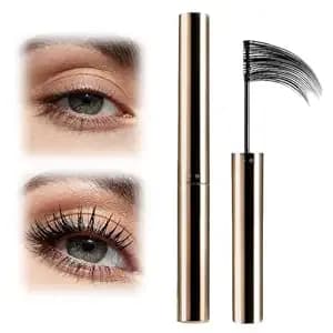 Ultra-Fine Lengthening Waterproof Quick-Dry Mascara, 2026 New Long-Lasting Curling Mascara Volume And Length For Fine Short Lash Older Women, 3d Curling Eyelash Smudge Proof No Flaking (Black)