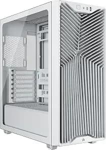 Corsair 3200d Rs Mid-Tower Pc Case – White - 3x rs120 Pwm Fans Included, Gpu Anti-Sag Stabilization Arm, Asus Btf, Msi Project Zero, Gigabyte Project Stealth