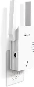 Tp-Link re765x ax3000 Wifi 6 Range Extender W/Smart Plug Integrated Passthrough - Dual-Band Wireless Repeater W/Ethernet Port - Up To 2400 Sq. Ft., 64 Devices - Easymesh Compatible - App Setup