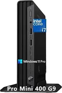 Hp Mini Desktop Pc Computer For Office Work, Ultra-Compact Silent, Intel i7-12700t (16gb Ram, 1tb Ssd), 3x 4k Display Support, Wired Keyboard & Mouse & Stand, Windows 11 Pro