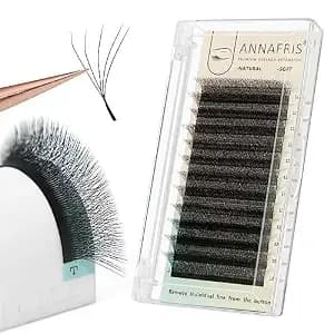 5d Premade Fan W Shape Eyelash Extensions 0.07 C Curl 9mm Volume Self Fanning False Lashes Makeup Supplies Professional Use Lash Extension(0.07 C, 9mm)