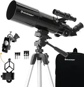 Celestron Travel Scope 80mm Telescope Kit With Backpack, Smartphone Adapter