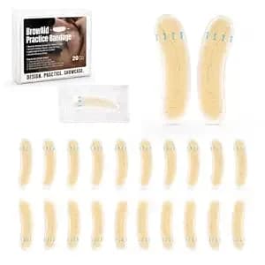 10pairs Eyebrow Practice Bandage Brow Shape Pads Realistic Pmu Supplies - Silicone Tape Tattoo Realistic Practicing Pmu Supplies For Beginners Precision Training