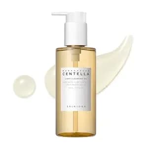 skin1004 Madagascar Centella Light Cleansing Oil 6.76 Fl.Oz, 200ml - Gentle Oil Cleanser For Face, Korean Facial Cleanser, Double Cleansing - Gentle Oil Cleanser For Deep Cleansing, Daily Makeup Remover, Facial Cleanser With Madagascar Centella, Korean Sk