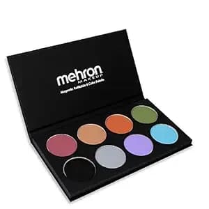 Mehron Makeup Intense Pro - Earth Palette, Pressed Pigment Shadows - Highly Pigmented, Matte Finish Powders For Face & Body. Vegan, Talc Free, Cruelty Free, & Made In The Usa.