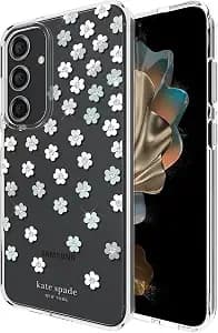 Kate Spade New York Samsung Galaxy s24 Plus Case, Compatible With Wireless Charging - Scattered Flowers