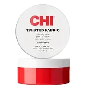 Chi Twisted Fabric, Moisturizing Styling Paste For Sculpting & Molding Hair, Creates A Brilliant Finish, Sulfate, Paraben, & Cruelty-Free, 2.5 Oz