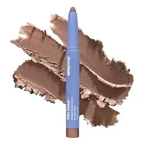 Alleyoop 11th Hour Cream Eyeshadow Stick & Liner, Taupe Matte - 2-In-1 Matte Eyeshadow Stick And Eyeliner: Waterproof, Crease-Proof, Vegan, Wears 13+ Hours