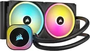 Corsair Icue Link h115i Rgb Liquid Cpu Cooler - 280mm Aio - qx140 Rgb Fans - Fits Intel® Lga 1700, Amd® am5 - Icue Link System Hub Included - Black