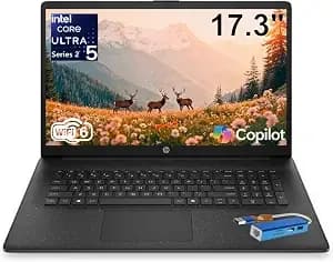 Hp 2026 17.3" Intel Core Ultra 5 Ai Laptop 16gb ddr5 Ram, 512gb Pcie Ssd - Next-Gen Ai Performance For Home And Business, Wi-Fi 6, Long Battery, Fast Charging, With 5 In 1 Hub, Windows 11 Home