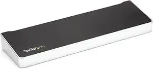Startech Usb-C Triple 4k Displaylink Dock, Hdmi Dp, Macbook & Win, 60w, Taa - Universal, 5gbps Hub, Gigabit Ethernet, Audio, K-Slot, For Windows, Macos, Ubuntu And Chromeos, 3.3ft (1m) Host Cable