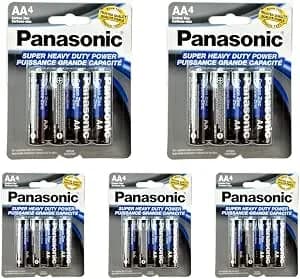 Panasonic 20pc Aa Batteries Super Heavy Duty Power Carbon Zinc Double A Battery 1.5v