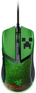 Razer Cobra Wired Gaming Mouse, 58g Lightweight, Minecraft Edition - Gen-3 Optical Switches, Chroma Rgb Lighting Underglow, 8500 Dpi Optical Sensor, 100% Ptfe Mouse Feet, Speedflex Cable