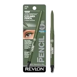 Revlon Colorstay Pencil Waterproof Eyeliner, 206 Jade, 0.01 Oz