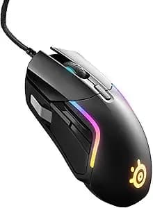 Steelseries Rival 5 Gaming Mouse With Prismsync Rgb Lighting And 9 Programmable Buttons – Fps, Moba, Mmo, Battle Royale – 18,000 Cpi Truemove Air Optical Sensor - Black