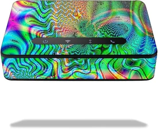 Mightyskins Skin Compatible With Amazon Echo Connect - Psychedelic - Protective, Durable, And Unique Vinyl Decal Wrap Cover - Easy To Apply, Remove, And Change Styles - Made In The Usa