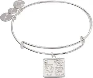 Alex And Ani Love' Pave Paw Print Charm Bangle Bracelet