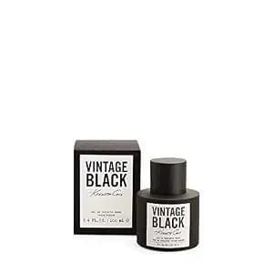 Kenneth Cole Vintage Black Eau De Toilette Spray Cologne For Men, 3.4 Fl. Oz. - Fades Into A Deeper, Mellow Wood Tones Appropriate For The Office Or Everyday Wear