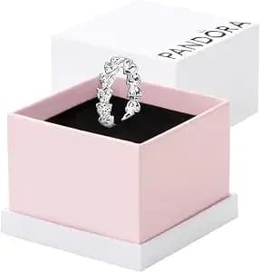 Pandora Row Of Hearts Eternity Ring 193103c01-52