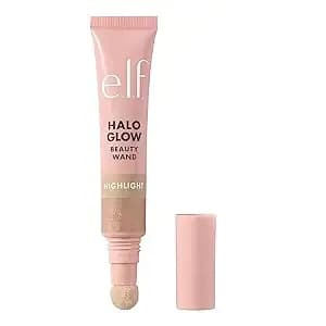 E.L.F. Halo Glow Highlight Beauty Wand, Champagne Campaign - Liquid Highlighter Wand For Luminous, Glowing Skin, Buildable Formula, Vegan & Cruelty-Free