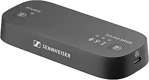 Sennheiser bta1 Tv Transmitter For Bluetooth Auracast Wireless Headphones - Built-In Virtual Surround Sound And Speech Clarity Modes, Hdmi, Optical, Analog Connections, Up To 50-Meter Wireless Range