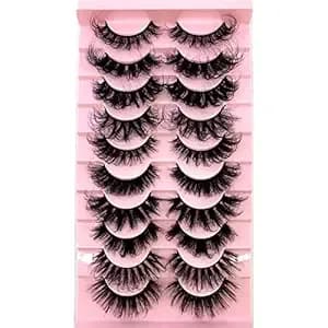 Soft Mink Eyelashes 3d Curl Winged End Eye Elongated Fake Lashes Thick Handmade Natural False Eyelash Messy Cross Lash Wholesale (Mx-3)