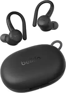 Belkin Soundform Active True Wireless Earbuds - Sport Earbuds With Secure Ear Hooks, ip54 Water And Dust Resistant, Physical Buttons, Running, Gym, Workouts